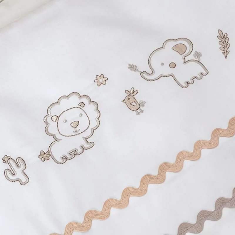 Lenjerie de pat pentru copii Perina Toys Sateen Collection Bej foto