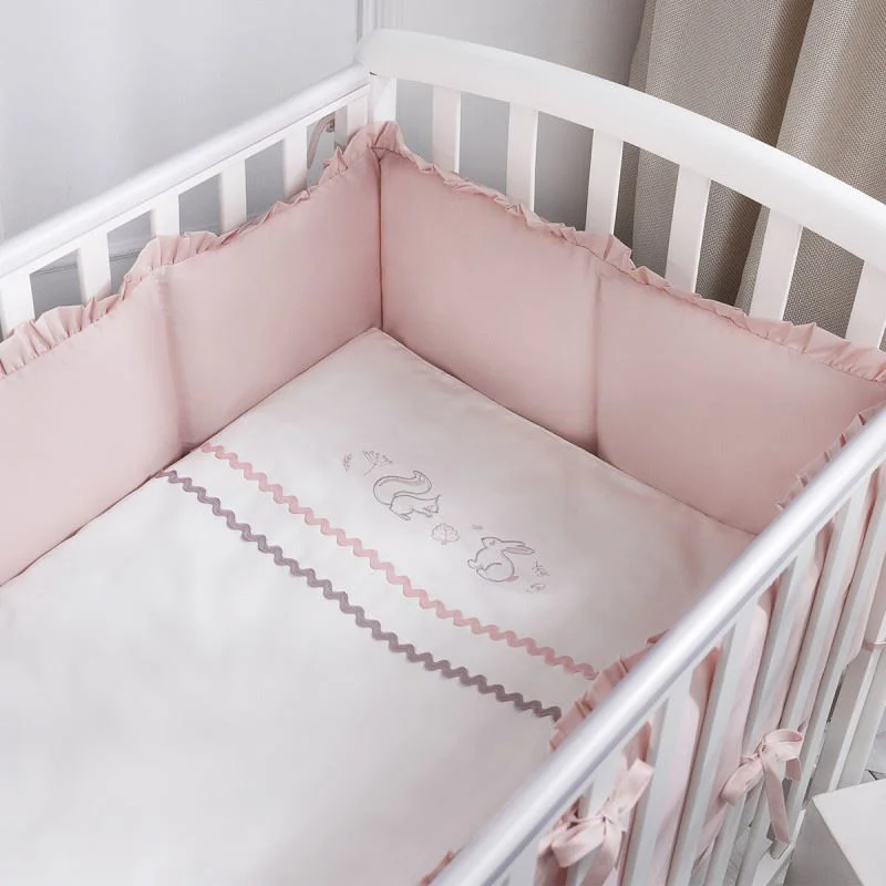 Lenjerie de pat pentru copii Perina Toys Sateen Collection Roz foto