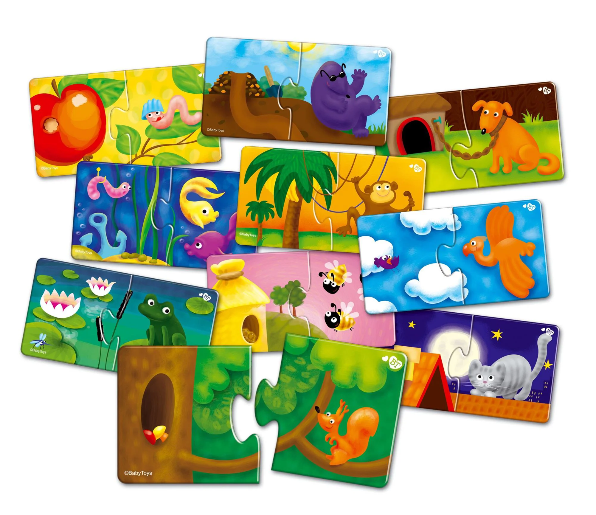 Joc-Puzzle educativ dublu A cui e casa? Far Far Land