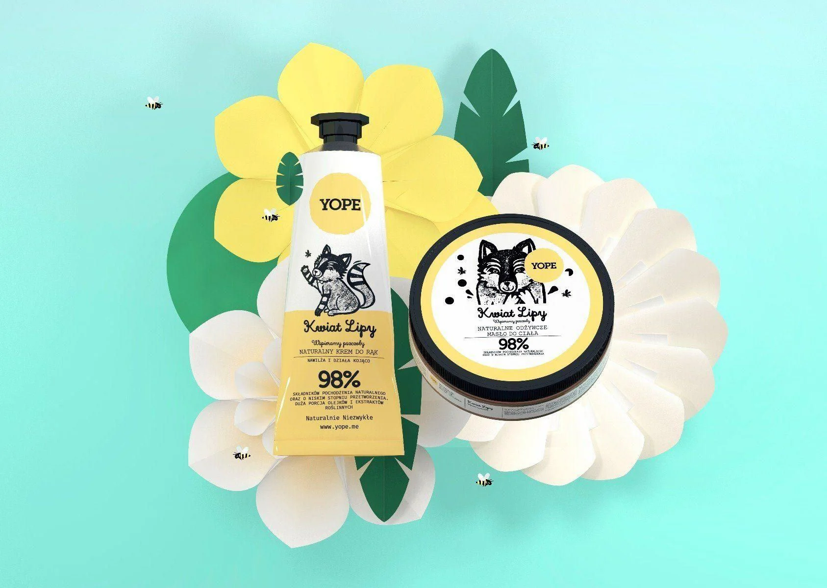 Crema de maini naturala Yope Flori de Tei, 50 ml