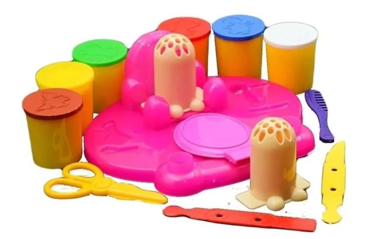 Set de creatie BUBU cu plastilina de modelat Frizerie