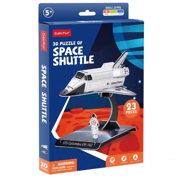 Puzzle 3D CubicFun Naveta spatiala, 23 el.