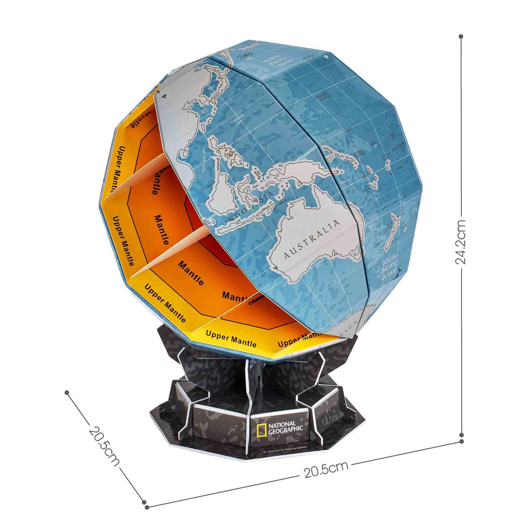 Пазл 3D CubicFun Структура Земли, 32 эл.