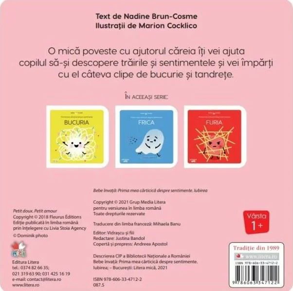 Prima mea carticica despre sentimente Litera Iubirea foto