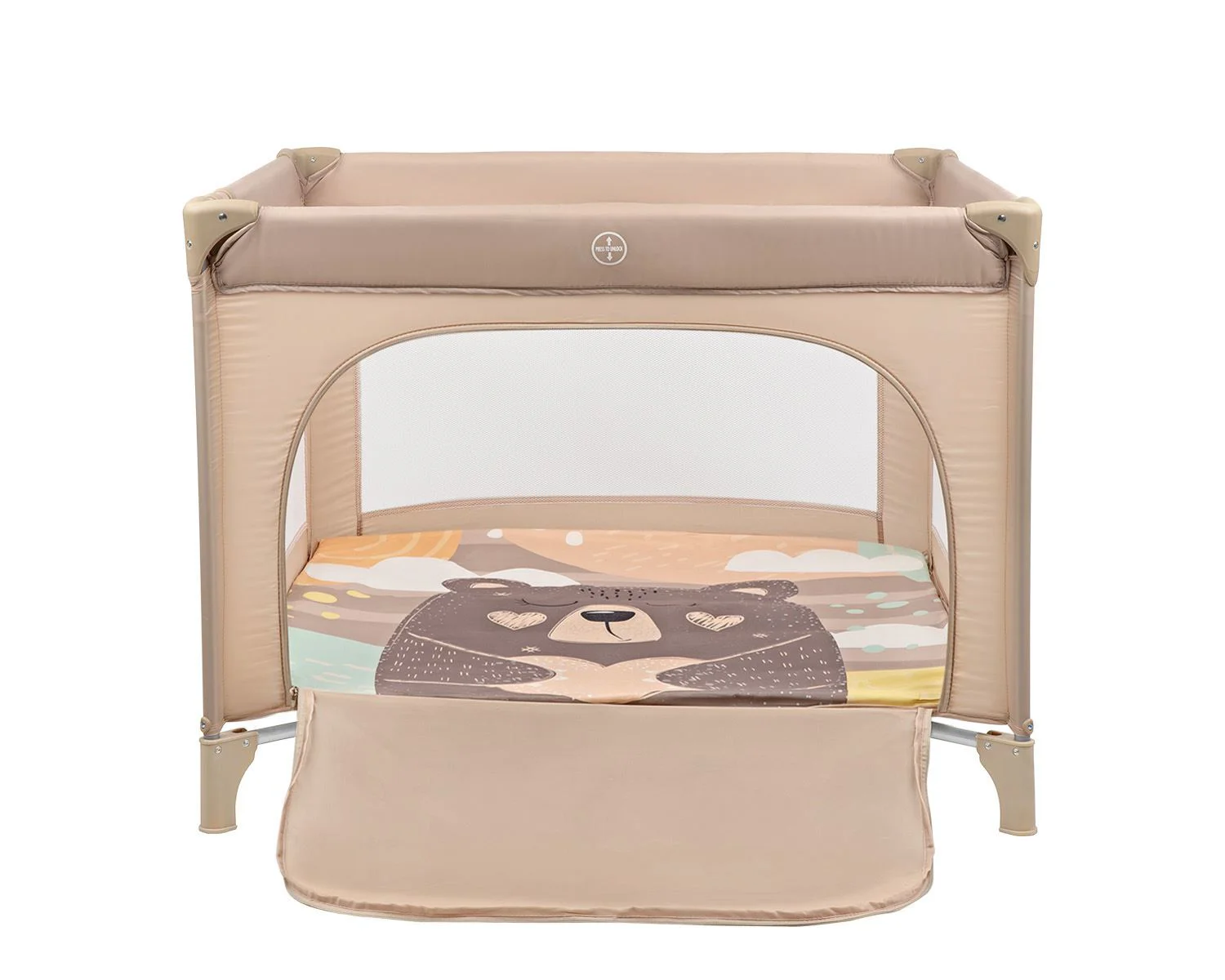 Tarc pentru copii KikkaBoo Enjoy Beige Bear foto
