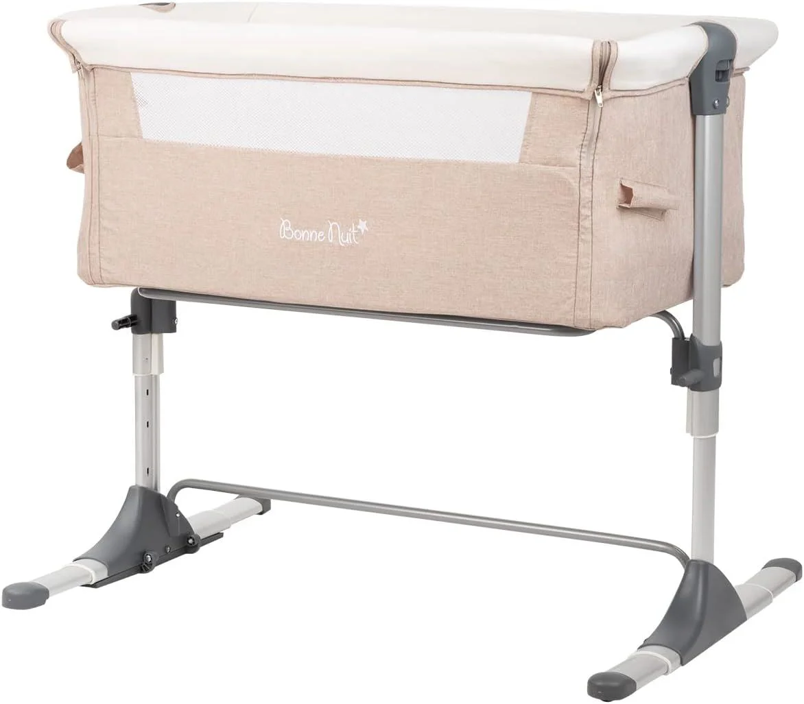 Кроватка co-sleeper KikkaBoo Bonne Nuit Beige Melange foto