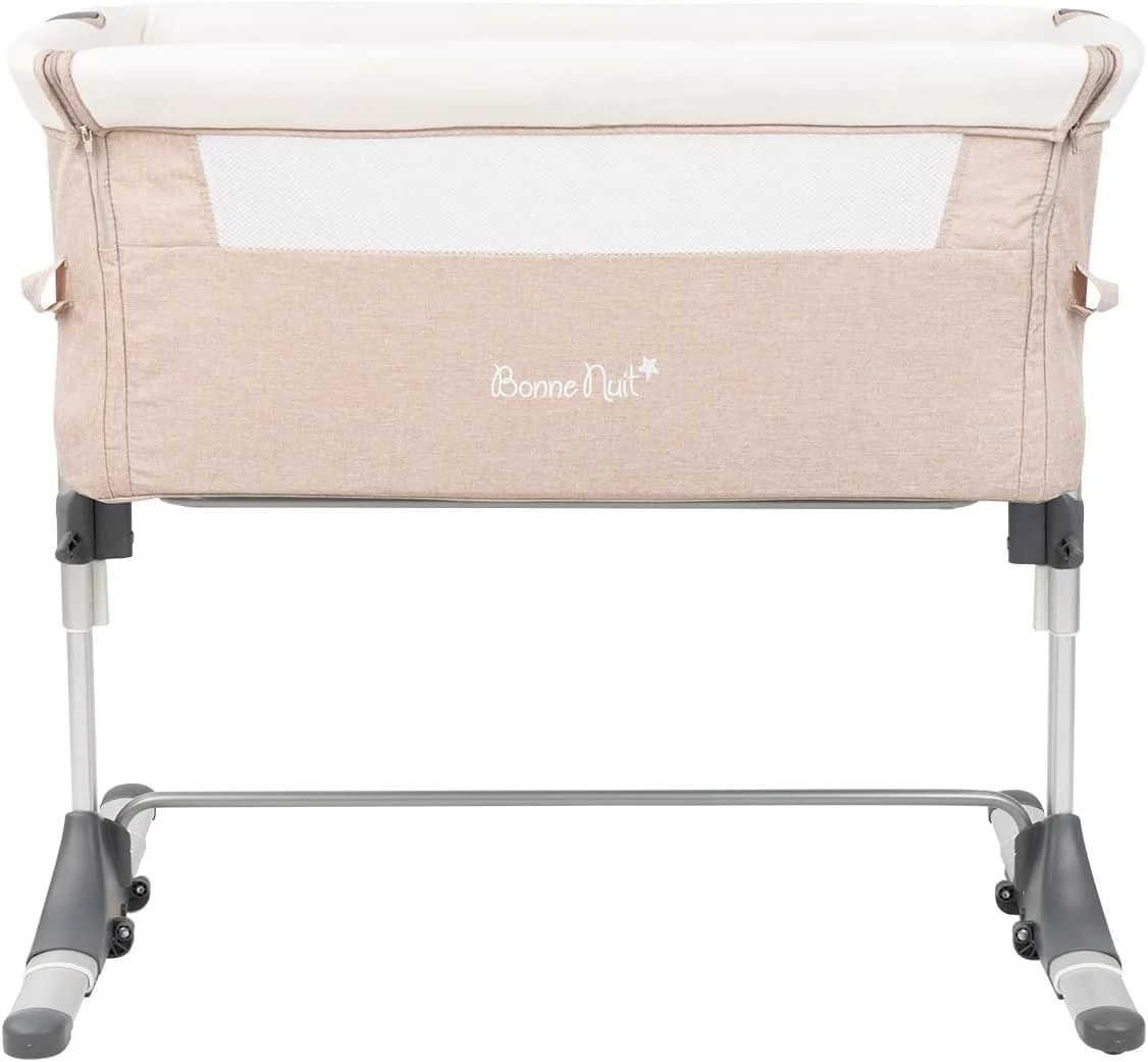 Кроватка co-sleeper KikkaBoo Bonne Nuit Beige Melange foto