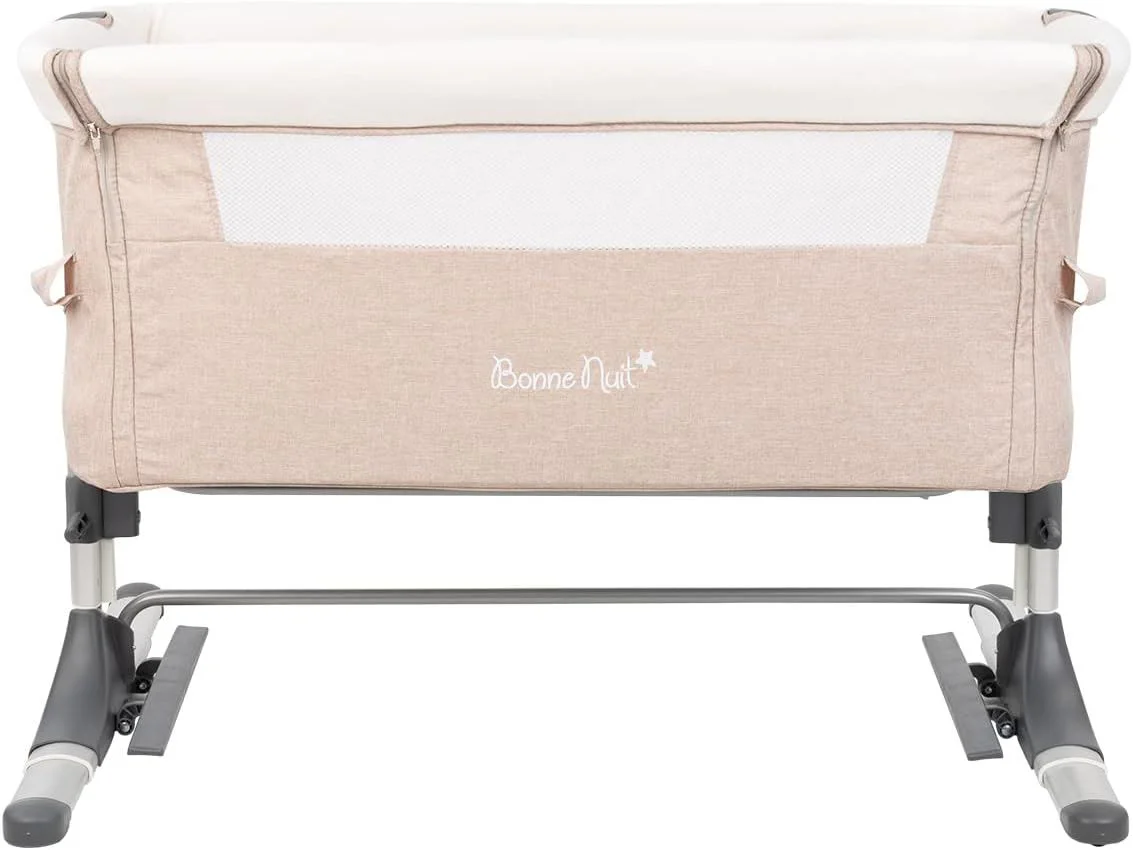 Кроватка co-sleeper KikkaBoo Bonne Nuit Beige Melange foto