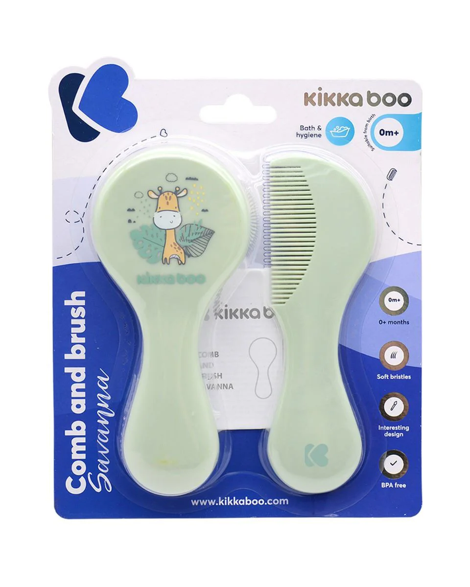 Расческа и щетка KikkaBoo Savanna Mint foto