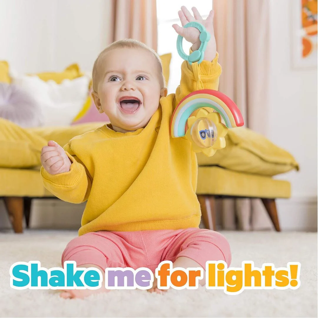 Zornaitoare cu sunete si lumini Bright Starts Sun Shaker Shake & Glow