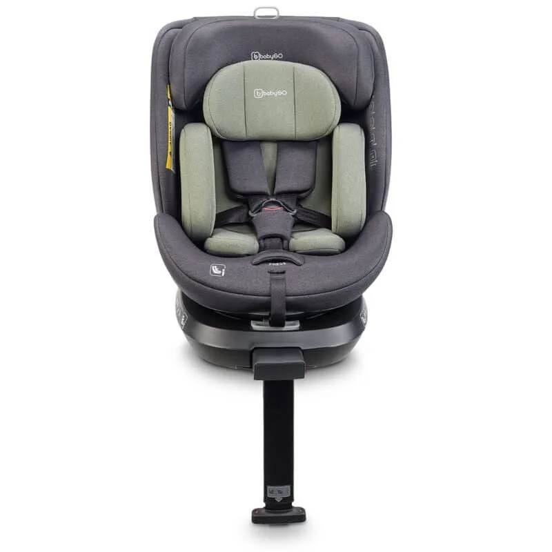 Scaun auto rotativ cu isofix BabyGo MOVE 360 Green, 40-150 cm, certificat R129