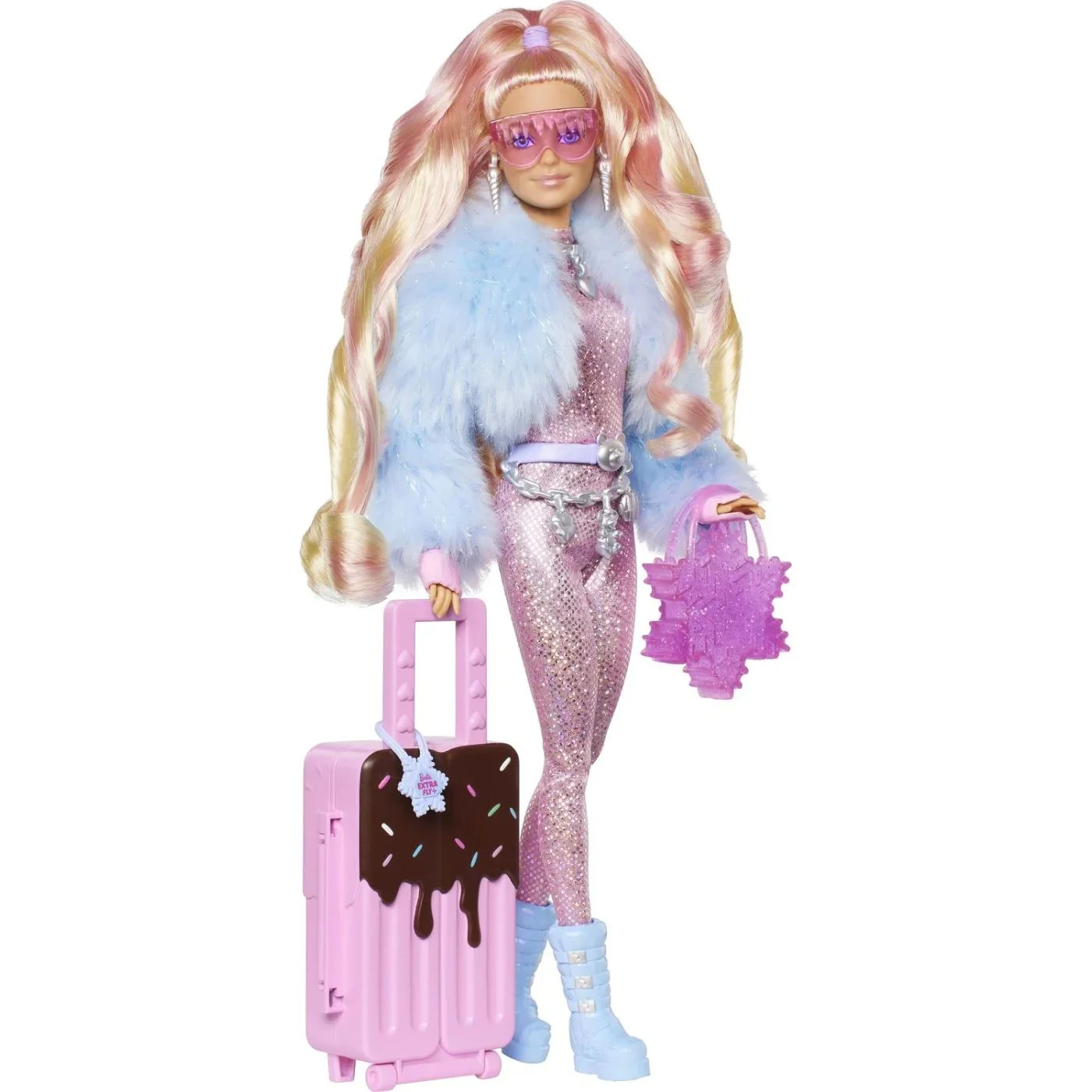 Set Barbie Extra Printesa iernii pleaca in vacanta foto