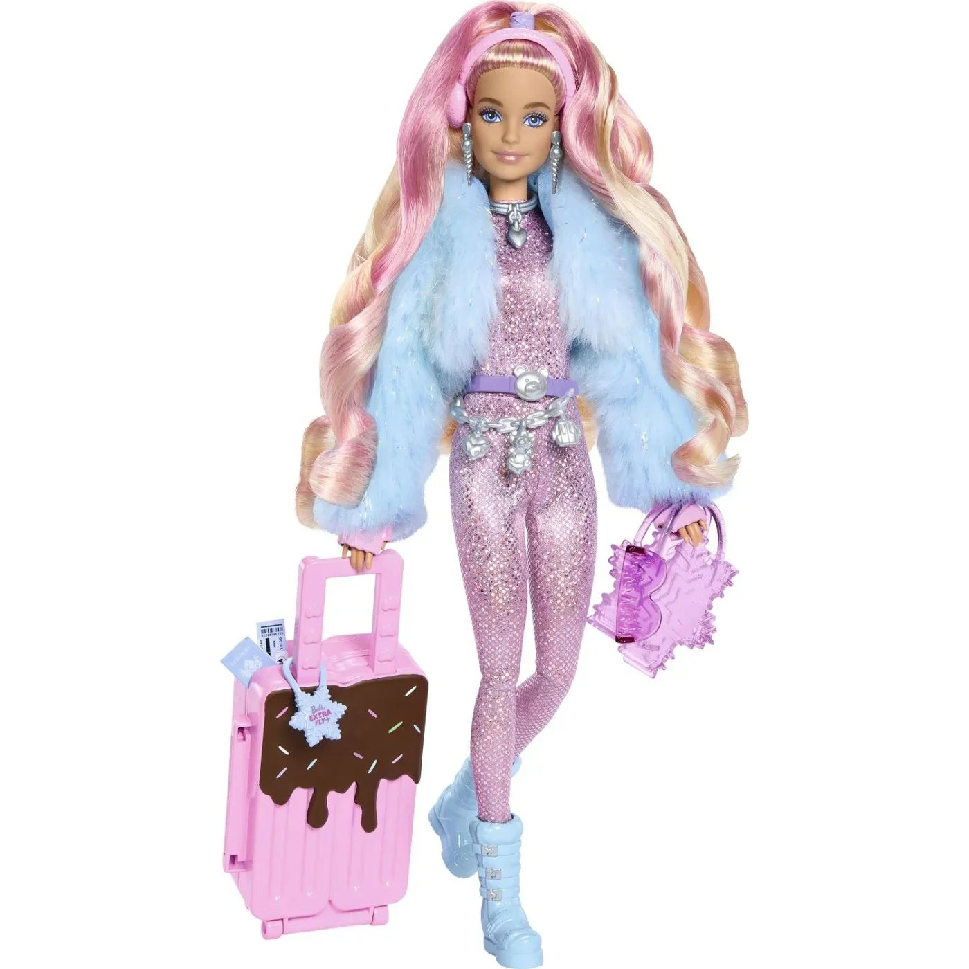 Set Barbie Extra Printesa iernii pleaca in vacanta foto
