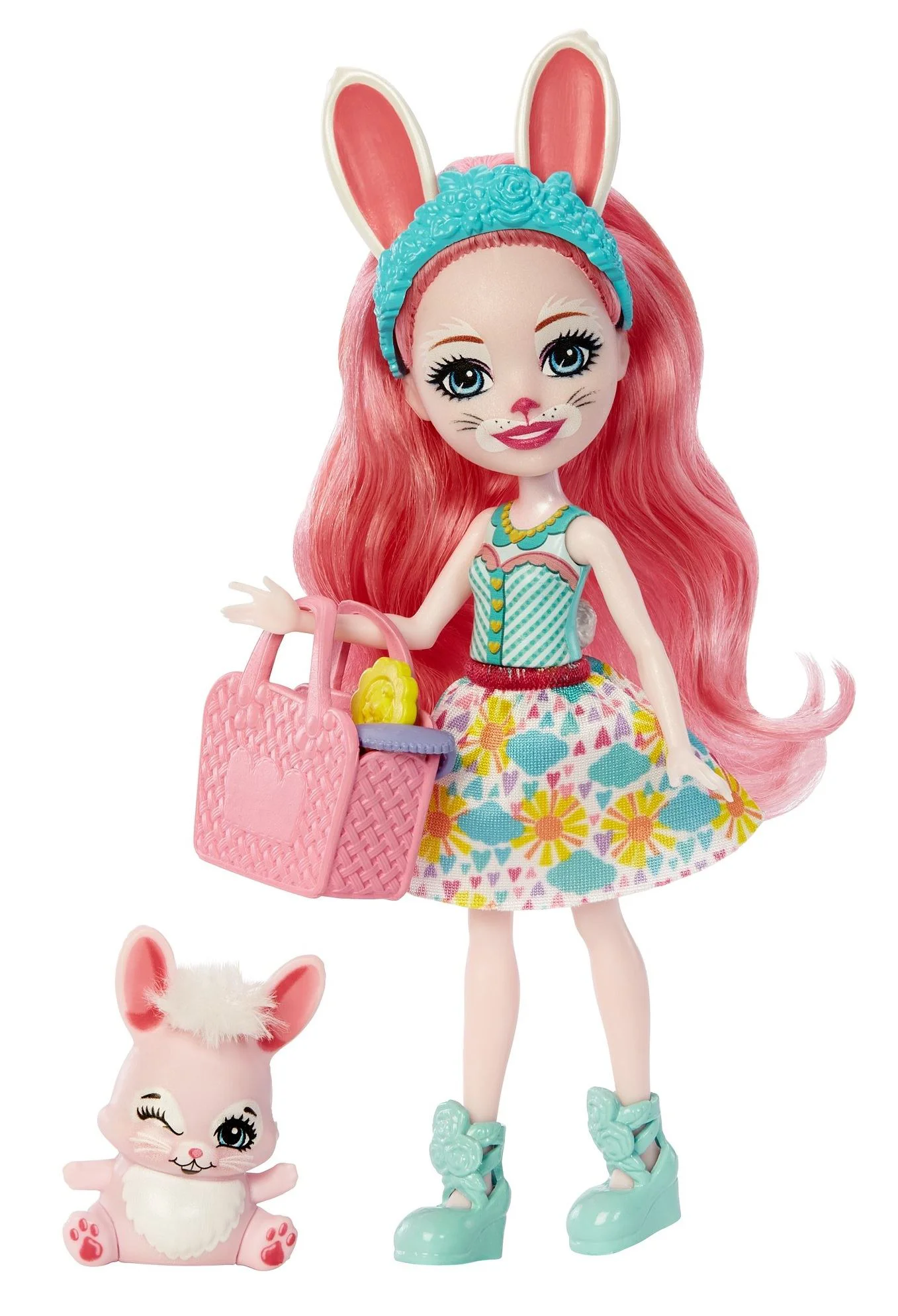 Игровой набор Enchantimals Друзья малыши Кролик Бри и Твист