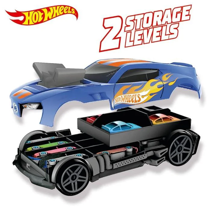 Automobil de curse si garaj 2 in 1 Hot Wheels foto