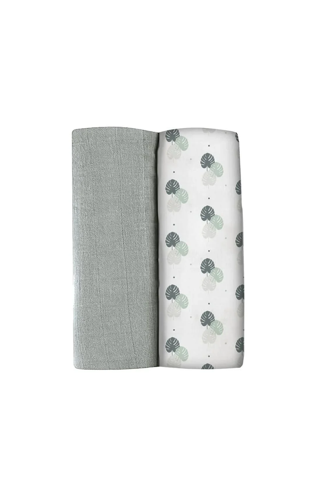 Муслиновые пеленки Beaba Mirage Grey/Jungle, 120x120 см, 2 шт. foto