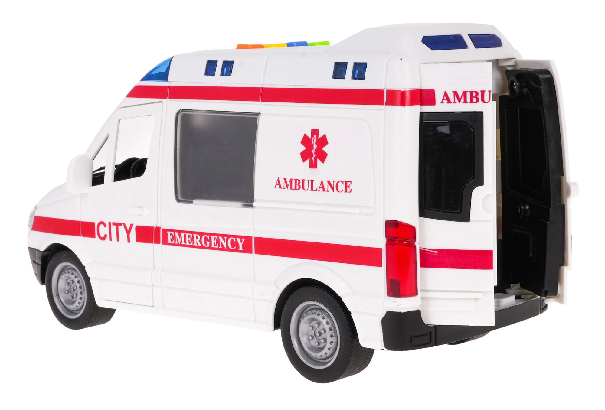 Masina cu inertie Wenyi Ambulanta, 1:16 foto