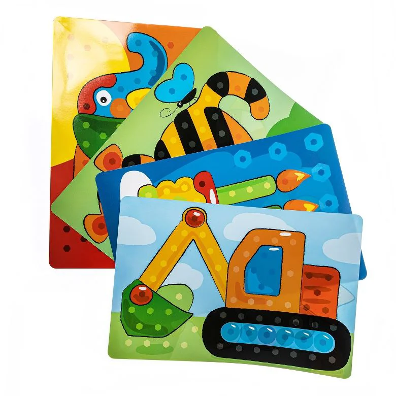 Mozaic cu piese mari hexagonale Far Far Land Tractor, 107 el.