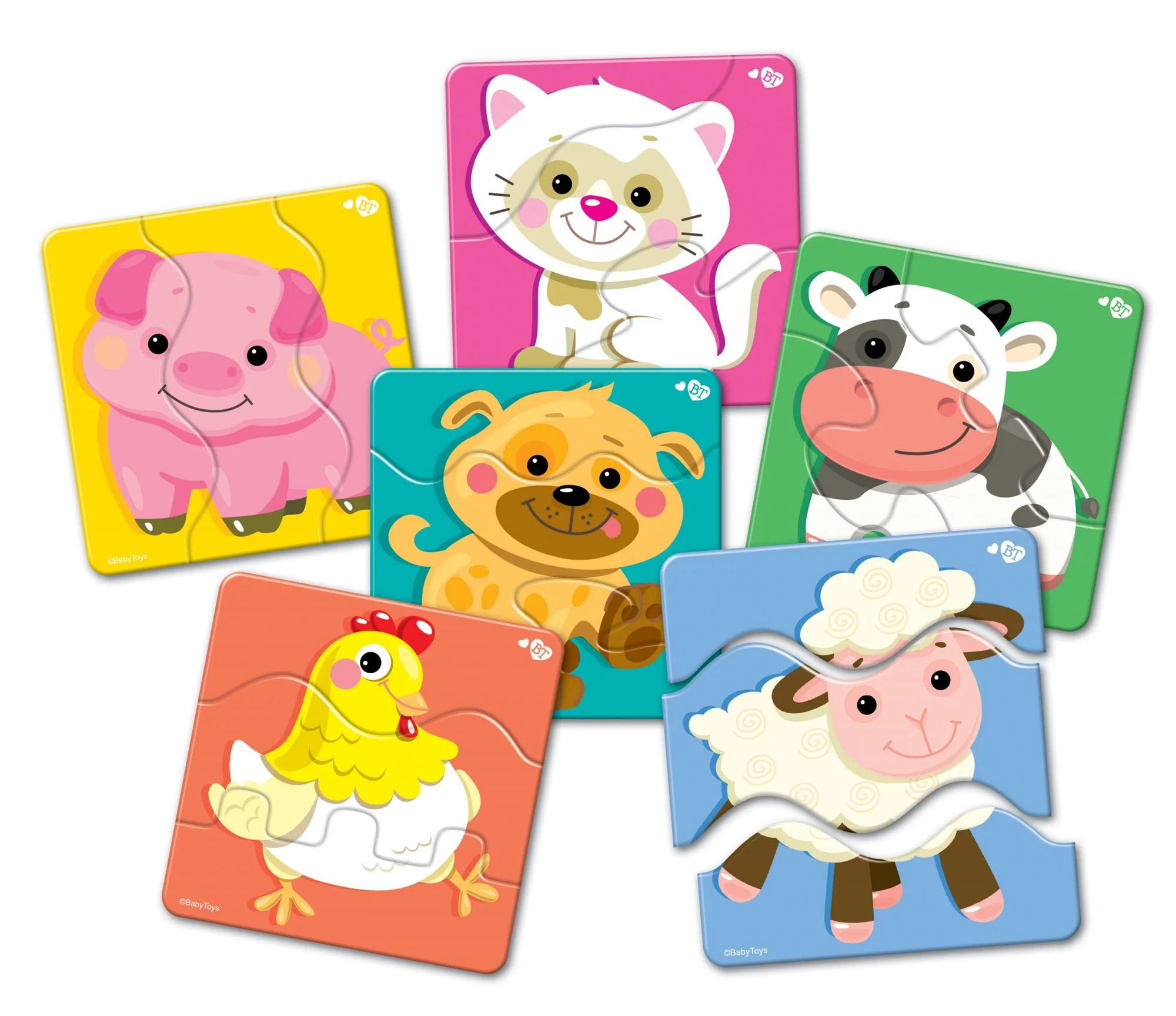 Puzzle ZigZag Animale domestice, 18 el. foto
