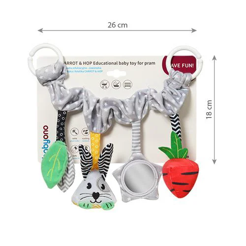Jucarie educativa pentru carucior BabyOno Carrot&Hop foto