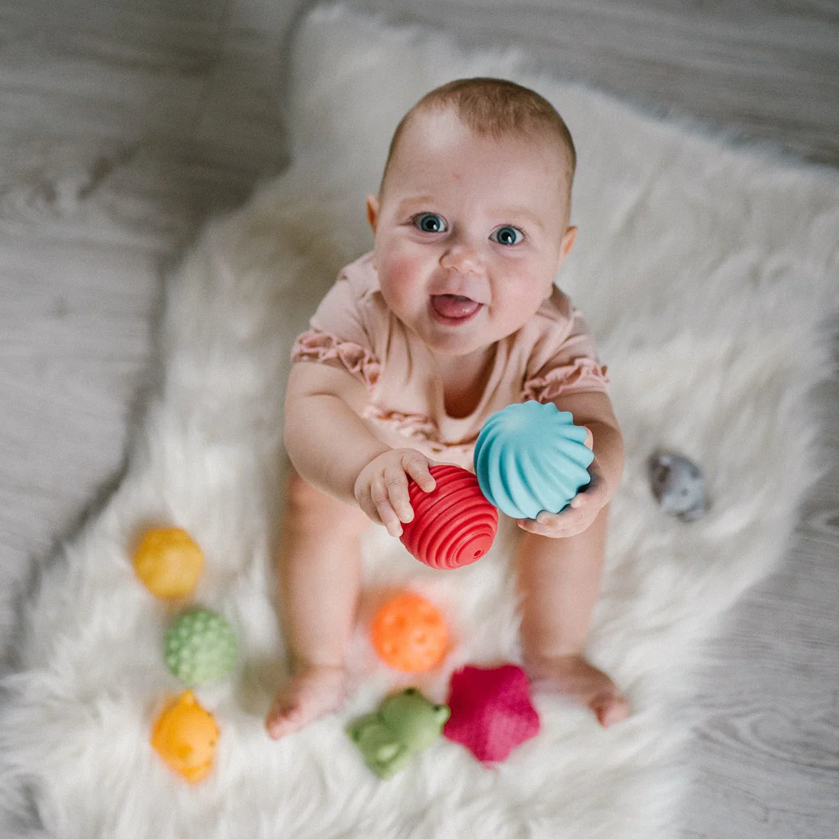 Сенсорные шарики BabyOno, 4 шт.