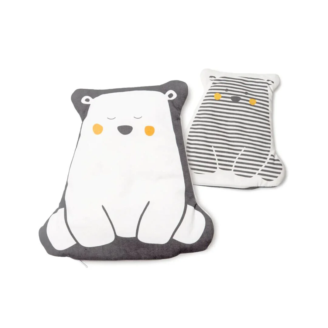 Perna termica anti-colici din bumbac organic Doomoo Snoogy Bear cu samburi naturali