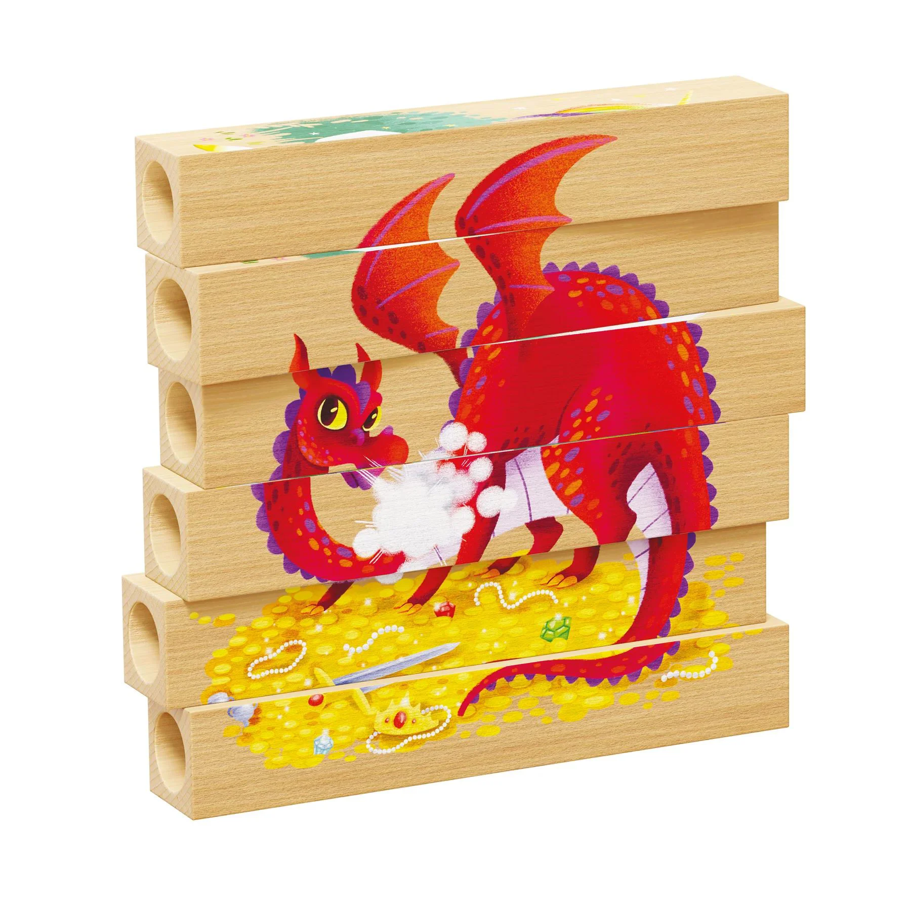 Puzzle Play Bio Dragonul Quercetti foto