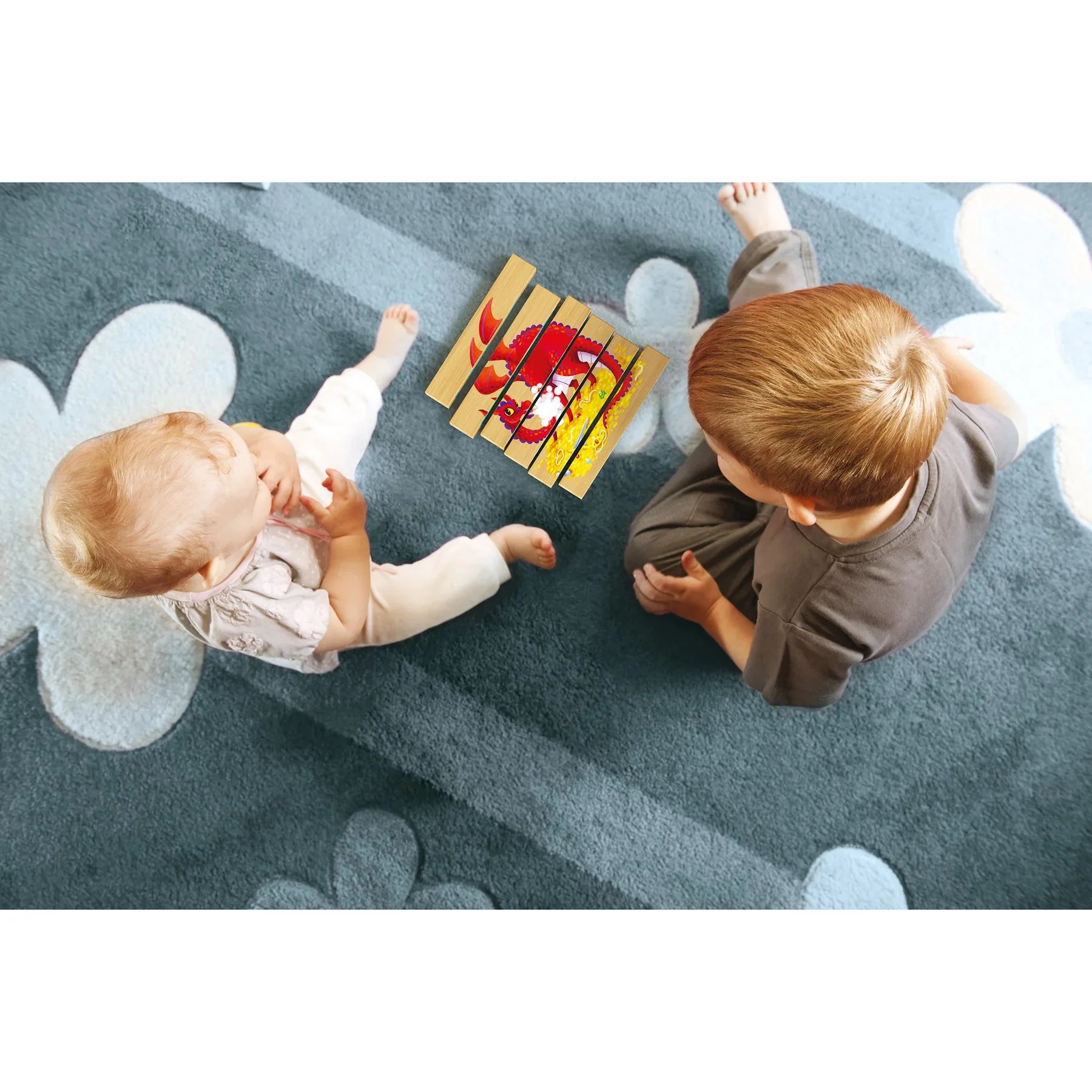 Puzzle Play Bio Dragonul Quercetti foto