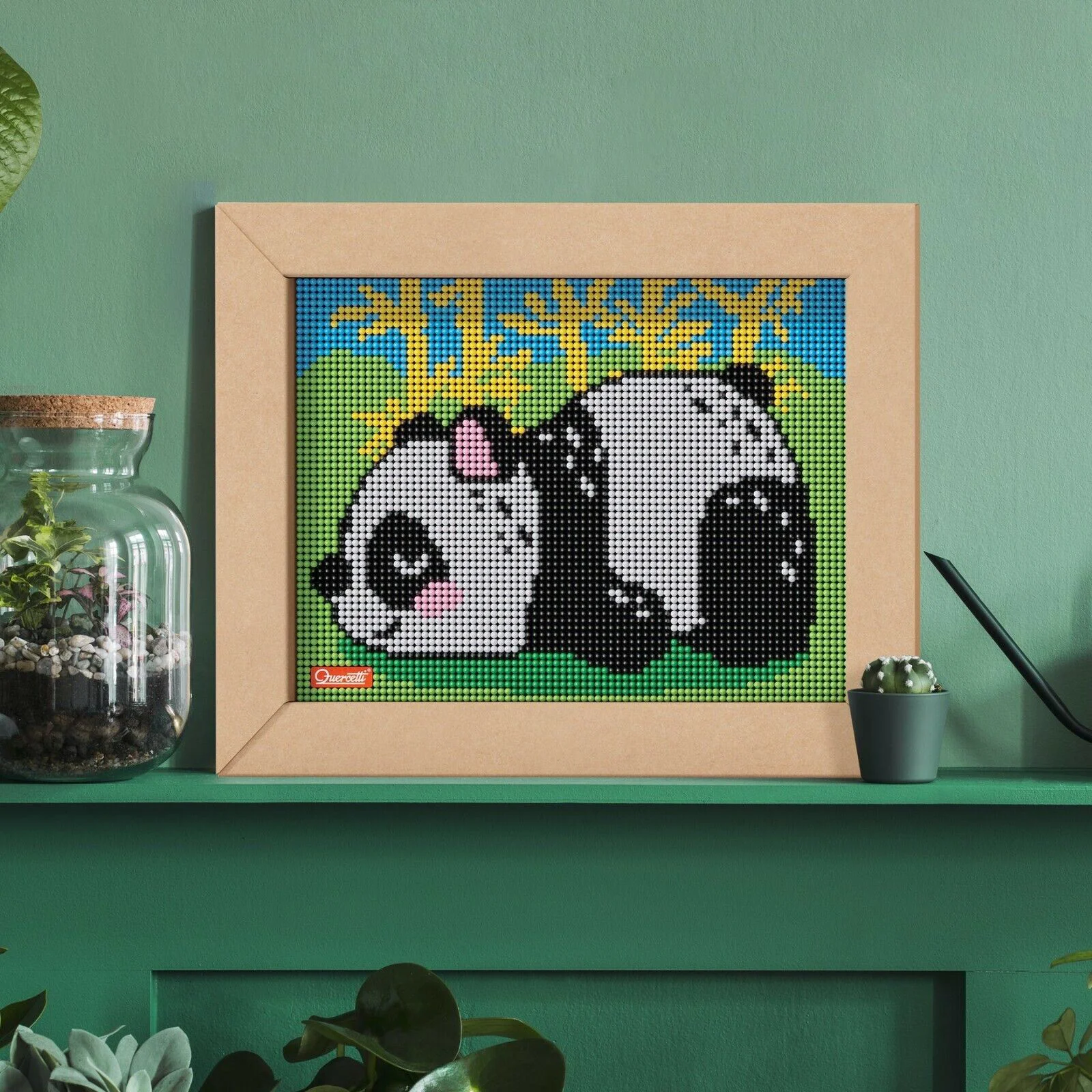 Set Pixel Art 4 Kawaii Panda Quercetti