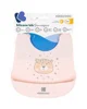 Baveta din silicon KikkaBoo Savanna Pink foto