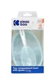 Bol cu 2 compartimente si lingura KikkaBoo Tasty Blue foto