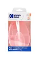 Bol cu 2 compartimente si lingura KikkaBoo Tasty Pink foto
