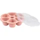 Recipient ermetic silicon Beaba Old Pink, 6x90 ml