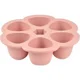 Recipient ermetic silicon Beaba Old Pink, 6x90 ml
