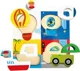 Puzzle educativ din lemn, Trafic, 18x18x1,5 cm, 13 piese