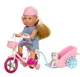 Papusa Simba Evi cu bicicleta si catelus, 12 cm foto