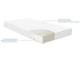 Saltea pentru patut KikkaBoo Extra Comfort Bear Beige, 120x60x12 cm foto