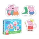 Puzzle 3 in 1 Familia Peppa Pig, Dodo