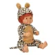 Papusa bebelus Dollz n More Bebelou in costum de leopard sau zabra, 40 cm