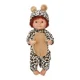 Papusa bebelus Dollz n More Bebelou in costum de leopard sau zabra, 40 cm