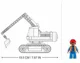 Конструктор Sluban Маленький экскаватор E6, 138 эл.