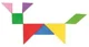 Joc educativ de masa Pilsan Tangram foto