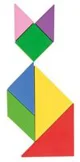 Joc educativ de masa Pilsan Tangram foto