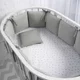 Protectie pentru patut Perina Soft Cotton Gri/Oliva foto