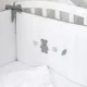 Lenjerie de pat pentru copii Perina Teddy Love Gri/Oliva foto