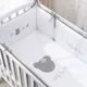 Lenjerie de pat pentru copii Perina Teddy Love Gri/Oliva foto