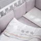 Lenjerie de pat pentru copii Perina Toys Sateen Collection Gri foto