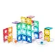 Set de constructie magnetic Mideer Traseul de marmura, 100 piese