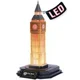 Puzzle 3D CubicFun Big Ben cu iluminare LED, 32 el.
