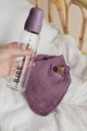 Бутылочка стеклянная aнтиколиковая BIBS Mauve с латексной соской (0+ мес.), 225 мл.